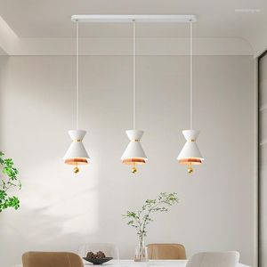 Hanglampen eenvoudige led kroonluchters voor keuken eetkamer slaapkamer ijzer alumin muurverlichting modern bed lange lijn thuisdecoratie