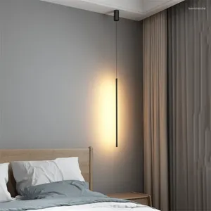 Hanglampen Eenvoudige lijnverlichting Moderne lamp voor thuis Hangende binnenverlichting Woonkamer Deco Minimalistisch lichtarmatuur