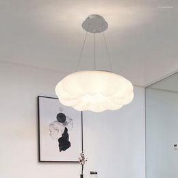 Hangende lampen Sky Cloud kroonluchter moderne ledbar Noordse creatieve slaapkamer pompoen sterrenheme eetkamer lampa sufitowa lichten