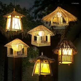 Hanglampen Klein huis Bamboe Kroonluchter Kunst Retro Restaurant Zuidoost-Aziatische People's Ancient Style Tea Room Lamp