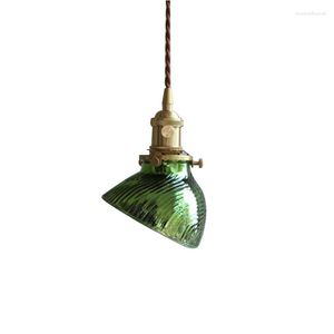 Hanglampen kleine mini-maat groene kleur creatieve Japanse stijl in de woonkamer