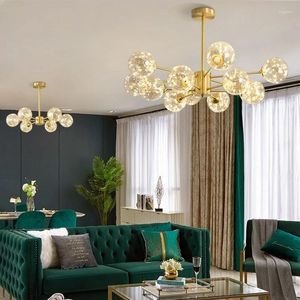 Lampes suspendues Steadlong Moderne Golden LED Sphère Haning Lampe Anneau Suspension Lumières Éclairage Intérieur Pour Salon Ampoules