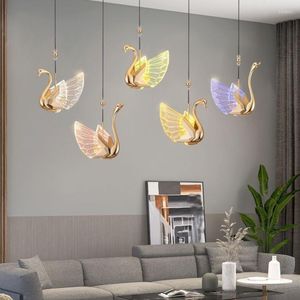 Hangende lampen zwanenlamp 2023 Moderne licht sfeer gepersonaliseerde mode decoratie