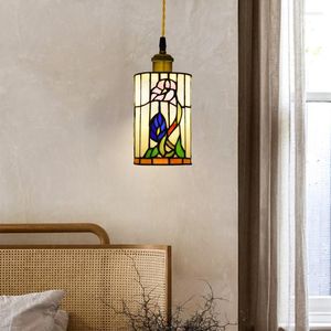 Hanglampen tiffany kroonluchter gebrandschilderd glas creatieve kunstlamp