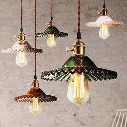 Lampes suspendues Vintage cristal fer suspension lampe Luminaire Suspendu Lustres cuisine Lustres Luzes De Teto Avizeler HanglampenPendant