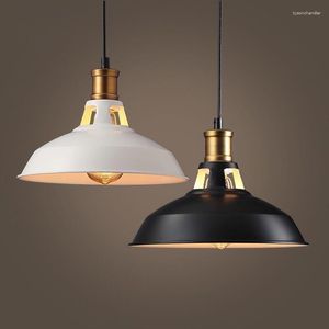 Hanglampen Vintage industriële stijl Restaurant Led Light Single Head Loft Iron Pot Deksel Creative Bar Cafe