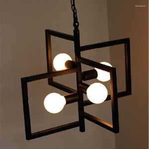 Lampes suspendues Vintage Lights Iron Loft Nordic Retro Light Industrial Style Cage Lamp E27 Lustre Industriel Ampoules