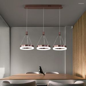 Lampes suspendues Blanc Noir LED Lumières Pour Salle À Manger Cuisine Salle Télécommande Acrylique Suspension Luminaire Luminaire Lamparas Abajur