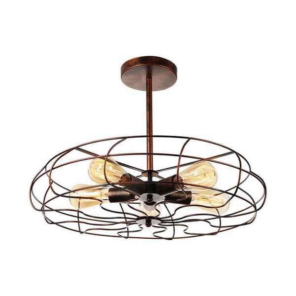 Lampes suspendues rétro Loft suspension lampe Style industriel lumière métal Cage pendentifs luminaire pour salon cuisine lampes