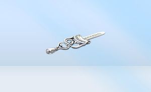 Hanger luxe design ketting mode juwelen bar mannelijk dominering 925 sterling zilveren heilig zwaard quan zhilong dezelfde ch originele r8040967