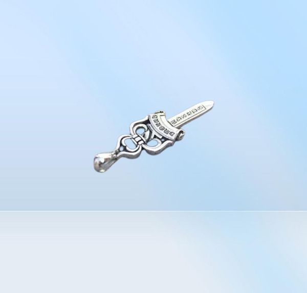 Pendentif luxe de conception collier de mode de bijoux de bijoux masculin dominateur 925 argent sterling saint sword quan zhilong même ch original r6656328