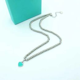 Hangende luxe ontwerper Tiffan Jewellery Simple Star Moon Valentine Alloy Heart ketting Gift voor mannen en vrouwen met Boxetwu Etwu