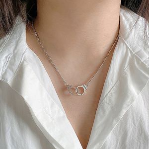 Collier pendentif pour femme brillant pierre de cristal joli papillon lettre chaîne réglable bijoux collier