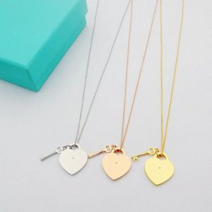 Hanger ketting liefde hartvormige nieuwe designer mode ketting voor gouden zilveren oorbellen bruiloft verlovingsgeschenken s925 f1qz#