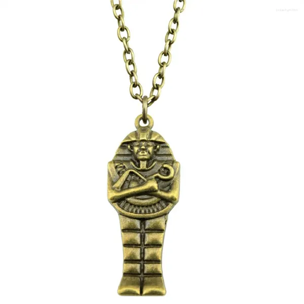 Pendentif Colliers 1 pièce 45x18mm Collier de charmes de pharaon égyptien pour femmes Drop Fournisseur Pendentifs Cadeau féminin