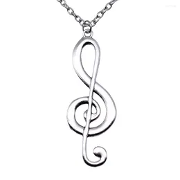 Pendentif Colliers 1 pièce 61x22mm Big Note musicale Charms Collier pour femmes Drop Fournisseur Pendentifs Femme Cadeau