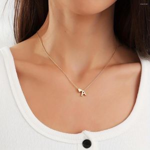 Colliers pendentifs 1 pièce Collier de lettre de coeur pour cadeau d'anniversaire pour femmes