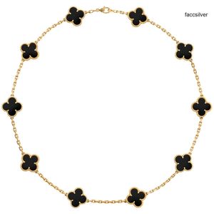 Hangende kettingen 10 diamant designer sieraden klaver merk cleef hoogwaardige gouden designer ketting voor dames sieraden hoge kwaliteit