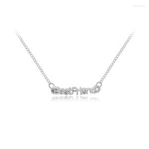 Hangende kettingen 10 brief vriend vriendschap goede vriendin ketting Engels alfabet liefde hart Jezus sieraden