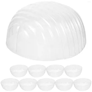 Collares colgantes 10 PCS Soporte de sombrero Soporte de exhibición de béisbol Soporte interno Neto Clear PVC Shaper Cap