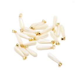 Pendentif Colliers 10 pcs Forme de goutte d'eau Naturel Nacre Shell Pendentifs pour faire des bijoux Collier Décoration Cadeau