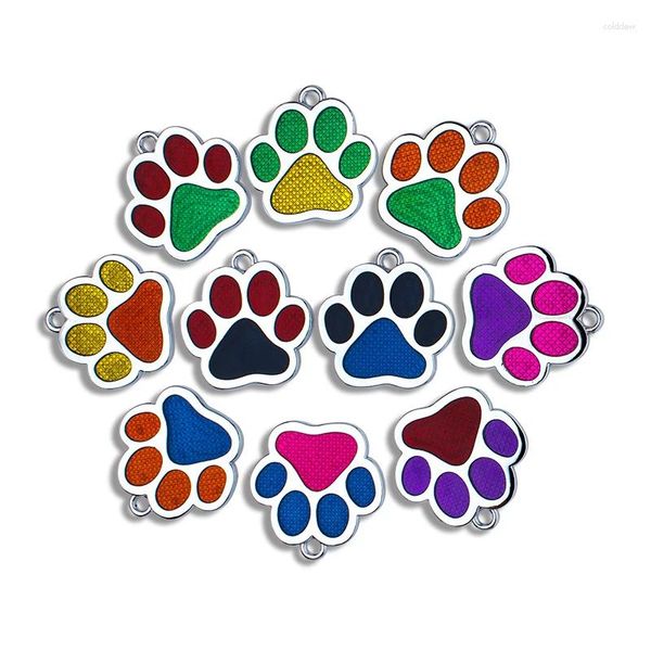Pendentif Colliers 10 pièces 30mm couleur bonbon chien paillettes bracelet à breloques pendentifs accessoires de bricolage résultats d'animaux pour les femmes fabrication de bijoux