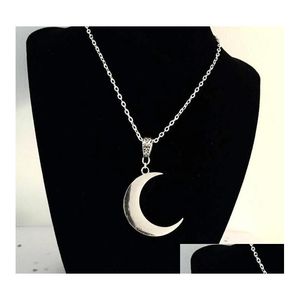 Hangende kettingen 10 stcs halve maan ketting mystieke gotische sieraden maan heksen celtic heidense wiccan luna fase heksdess fashi dh9kq