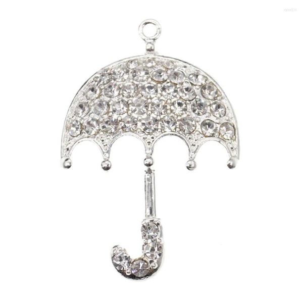 Pendentif Colliers 10 pcs/lot Bijoux De Mode Strass Parapluie Forme Pour Collier