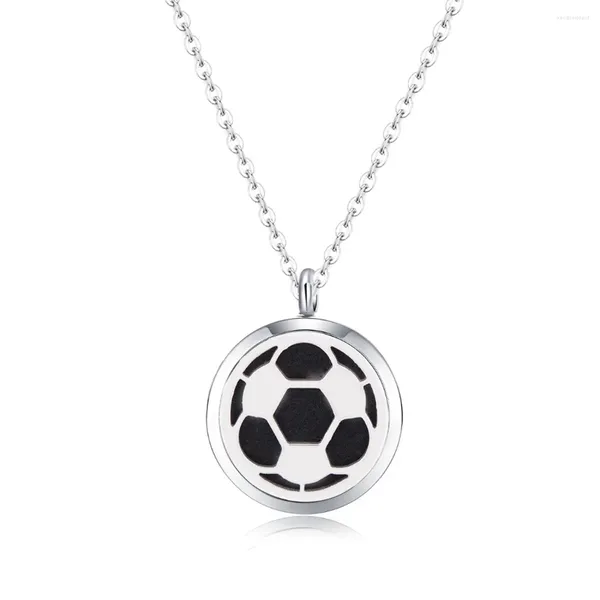 Colliers de pendentif 10pcs Mesinya Football (30 mm) / Huile essentielle