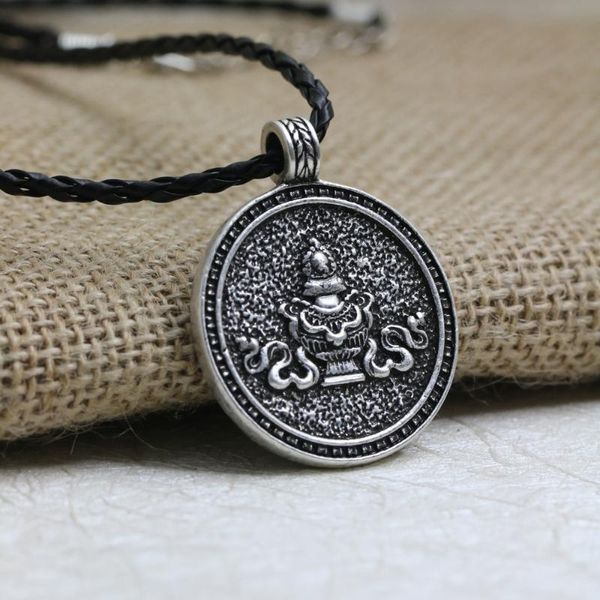Pendentif Colliers 10pcs Tibet Collier Spirituel Verseau Géométrie Amulette Bijoux ReligieuxPendentif