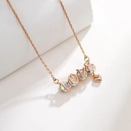 Hanger Kettingen 11.11 Trending Sieraden Liefde Designer Ketting Gemaakt Met Oostenrijks Kristal Mode Feest Sieraden Voor Vrouwen Bijoux GiftPenda