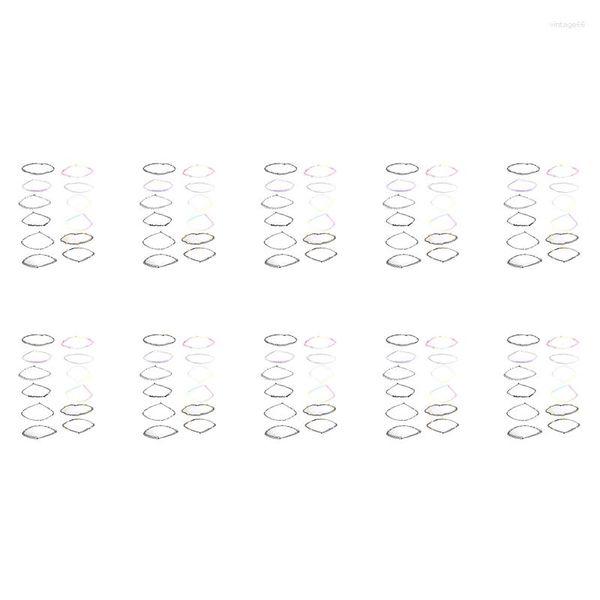 Pendentif Colliers 120pcs Collier gothique tatouage au henné extensible élastique bijoux valeur pack