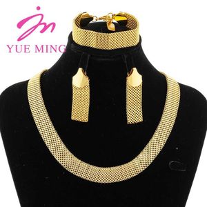 Collares colgantes Joyas de oro chapadas de oro para mujeres Boda de lujo Joyas italianas Collar Collar Pulsero Accesorio de joyas africanas 240419