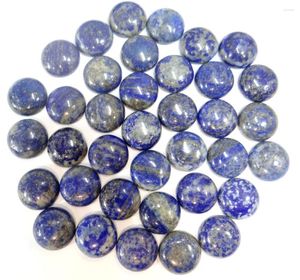 Pendentif Colliers 18mm Pierre Naturelle Quartz Cristal Turquoises Lapis Ronde Cabochon Pour Bijoux De Bricolage Faisant Collier Accessoires50pcs