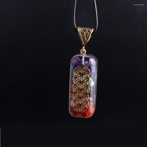 Hangende kettingen 1 pc chakra kristallen aura hoogfrequente orgone energie genezing ketting ketting juwelier drop store