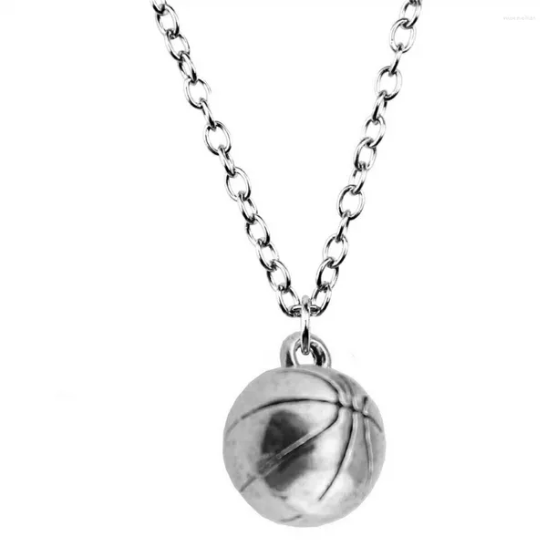 Colliers de pendentif 1pcs 3D Chaînes de basket-ball pour femmes bijoux de téléphone.