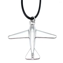 Colliers de pendentif 1pcs Charmes d'avion Accessoires Choker Bijoux vintage en longueur de chaîne 45 4cm