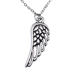 Colliers pendentifs 1pcs Angel Wing Long Collier Téléphone Fournitures pour bijoux Longueur de chaîne à la main 40 5cm