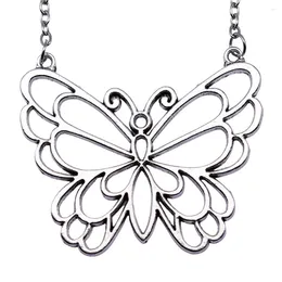 Colliers de pendentif 1pcs Collier papillon Femmes Composants Bijoux et accessoires Longueur de chaîne vintage 70 cm ou 45 4cm