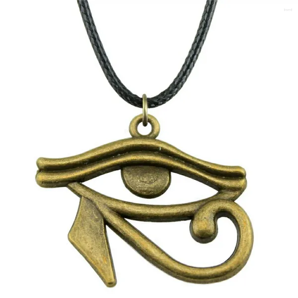 Colliers de pendentif 1pcs Eye of Horus bijoux sur le cou accessoires de bricolage fabriquant en longueur de chaîne 45 4cm