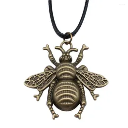 Colliers pendants 1pcs Honey Bee Charms Collier Femmes Accessoires Bijoux et accessoires en chaîne Longueur 45 4cm
