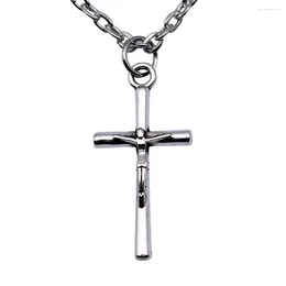 Colliers de pendentif 1pcs Jésus Cross Redemption Collier Men Finages Accessoires pour bijoux Longueur de chaîne à la main 43 5cm