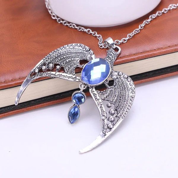 Pendentif Colliers 1 pcs Grand Tibétain Argent Hawk Eagle Alliage Gros Pendentifs Avec Longue Chaîne Lagenlook Collier Bijoux Cadeau Pour WomanMen