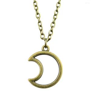 Colliers de pendentif 1pcs Moon Choker Nou Couple Pendentif Jewellants Making Supplies Longueur de chaîne vintage 43 5cm
