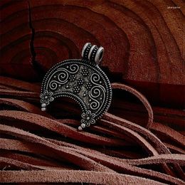 Pendentif Colliers 1pcs Norse Slave Lunula Femme Collier Viking Bijoux pour femmes Moravie Lunitsa Esclaves Vikings Pendentif