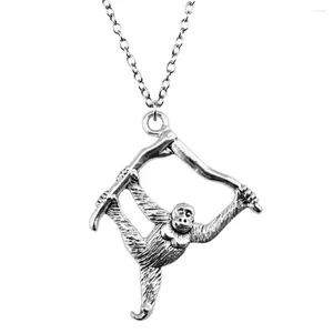 Colliers pendants 1pcs Orangutan singe homme collier accessoires de bricolage bijoux de fabrication de fournitures de chaîne longueur 70 cm ou 45 4cm