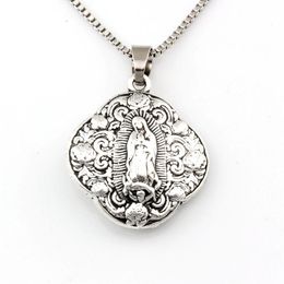 Pendentif Colliers 1pcs Vierge Marie Religion Alliage Charmes pour hommes Femme Croyance religieuse Bijoux AccessoiresPendentif