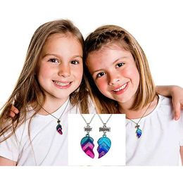 Hanger kettingen 2 stuks vriend vriendschap juwelen ketting dames hartvormige letter modespaar