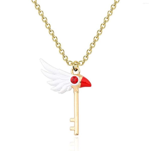 Pendentif Colliers 20 Pcs Anime Captor Sakura Collier Kinomoto Étoile Baguette Cardcaptor Clow Amant Cadeau Bijoux En Vrac