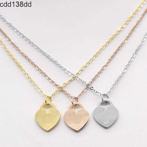 Hanger Kettingen 2024 Hot koop Ontwerp Hart Liefde Ketting voor Vrouw Roestvrij Stalen Accessoires Zirkoon Hart Liefde Ketting Voor Vrouwen Sieraden cadeau geen doos